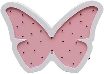 Butterfly Wood Led Light bulbs (Pink)
