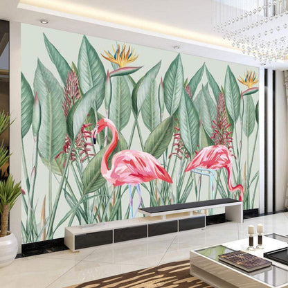 Forest with Flamingo Wall Sticker