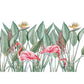 Forest with Flamingo Wall Sticker