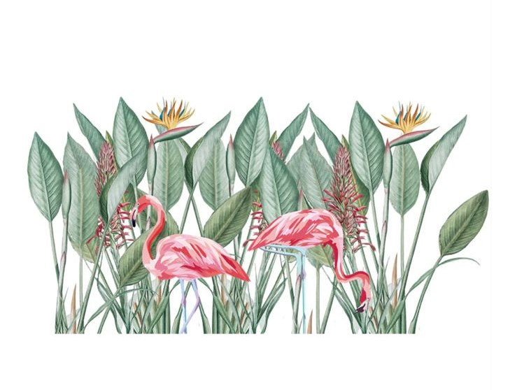 Forest with Flamingo Wall Sticker