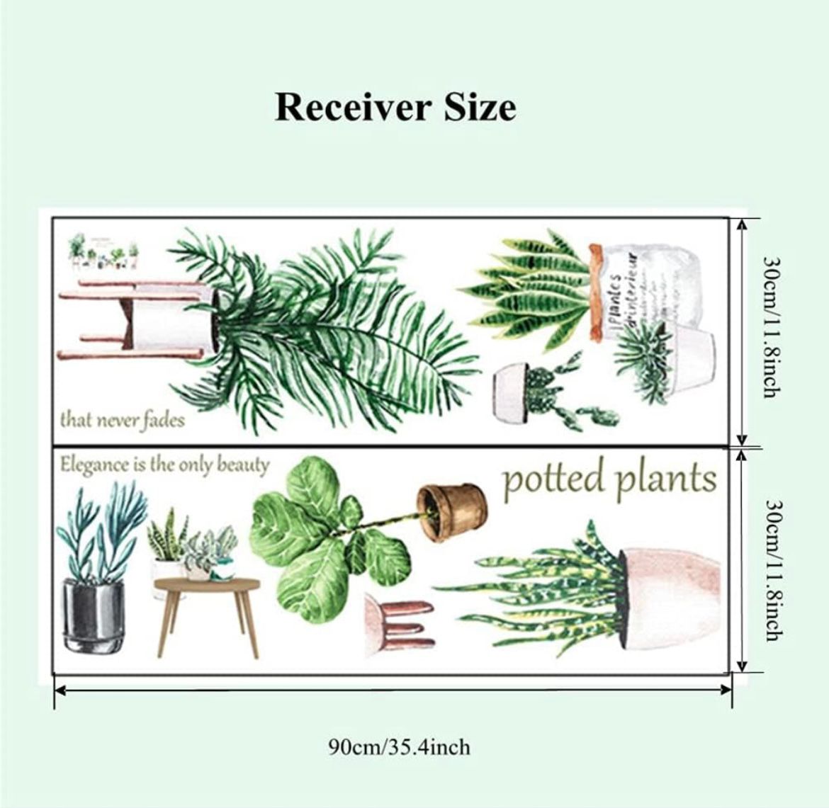 Potted Plants Wall Decal