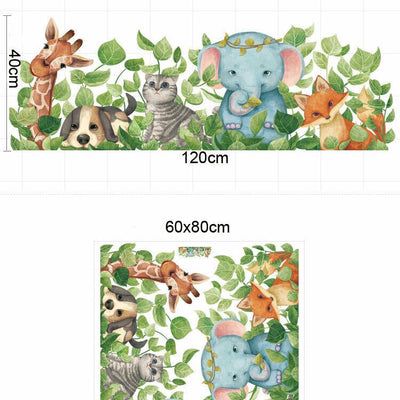 Animals & Greenery Wall Sticker