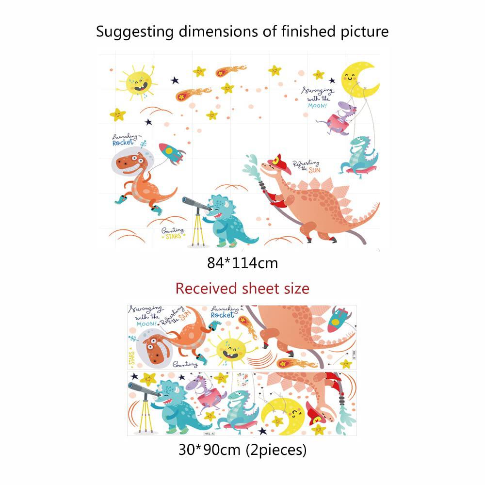 Dinosaurs with the Solar System Wall Decal