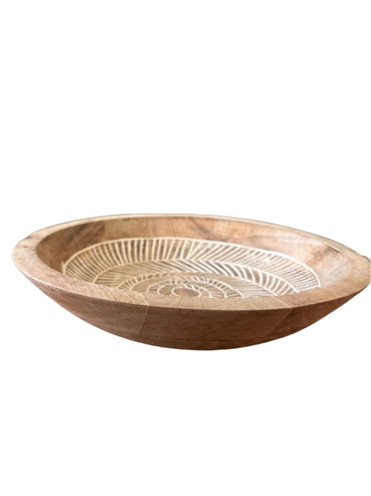 Handcrafted Wooden Decorative Tray
