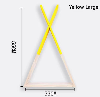 Nordic Style Triangle Wood Shelf