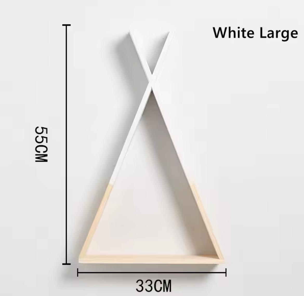 Nordic Style Triangle Wood Shelf