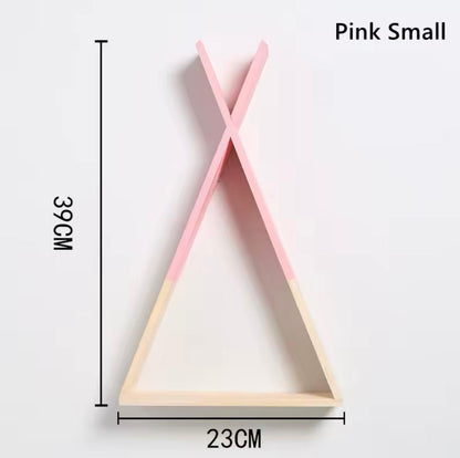 Nordic Style Triangle Wood Shelf