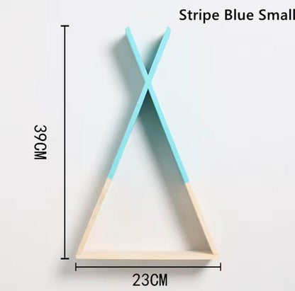 Nordic Style Triangle Wood Shelf