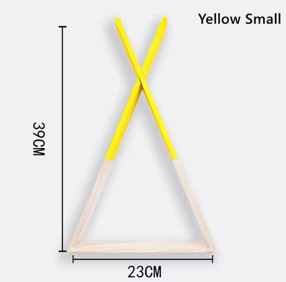 Nordic Style Triangle Wood Shelf