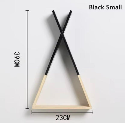 Nordic Style Triangle Wood Shelf
