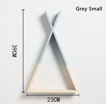 Nordic Style Triangle Wood Shelf