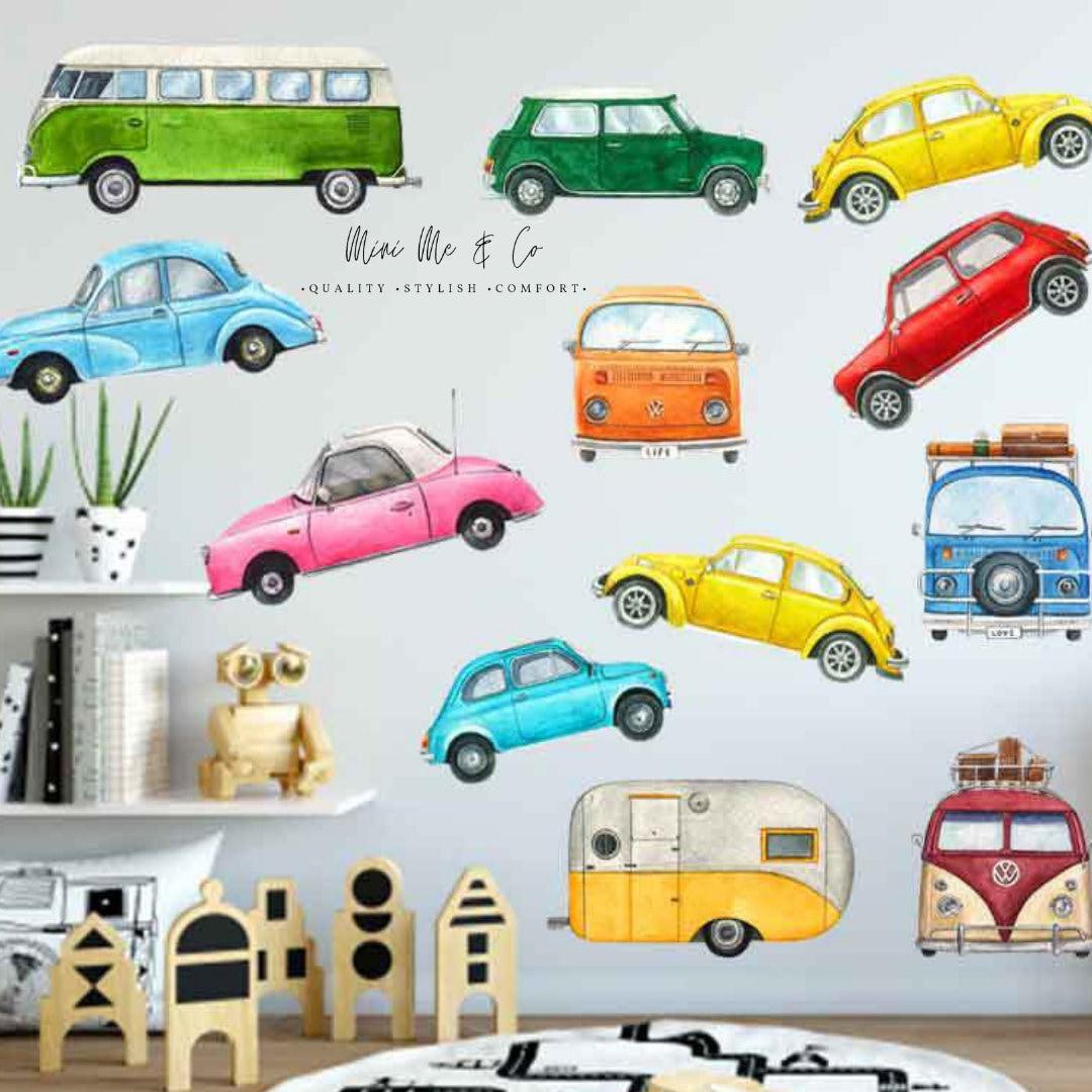 Vintage Cars Wall Decal