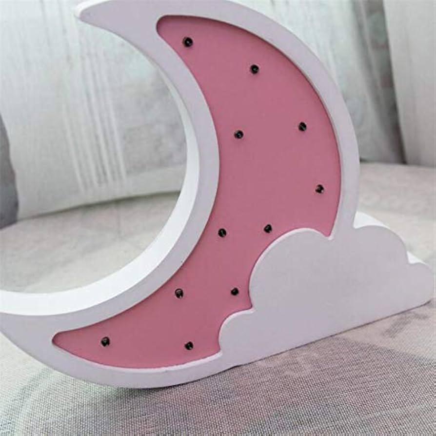Moon Wood Led Light bulbs (Pink)
