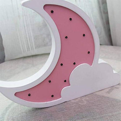 Moon Wood Led Light bulbs (Pink)