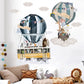Hot Air Balloons & Animals Wall Decal