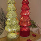 Christmas Lighting & Turning Glass Tree