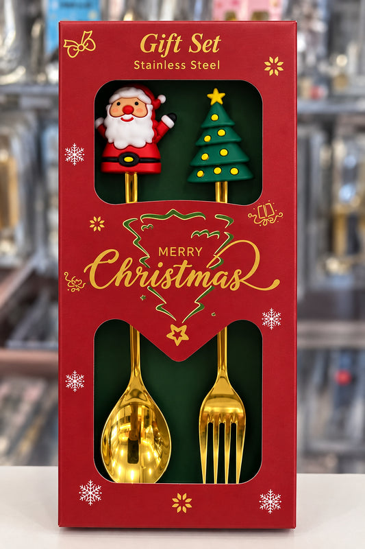 Christmas Small Cutlery Set of 2