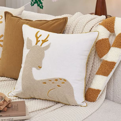 Christmas Deer Cushion Cover