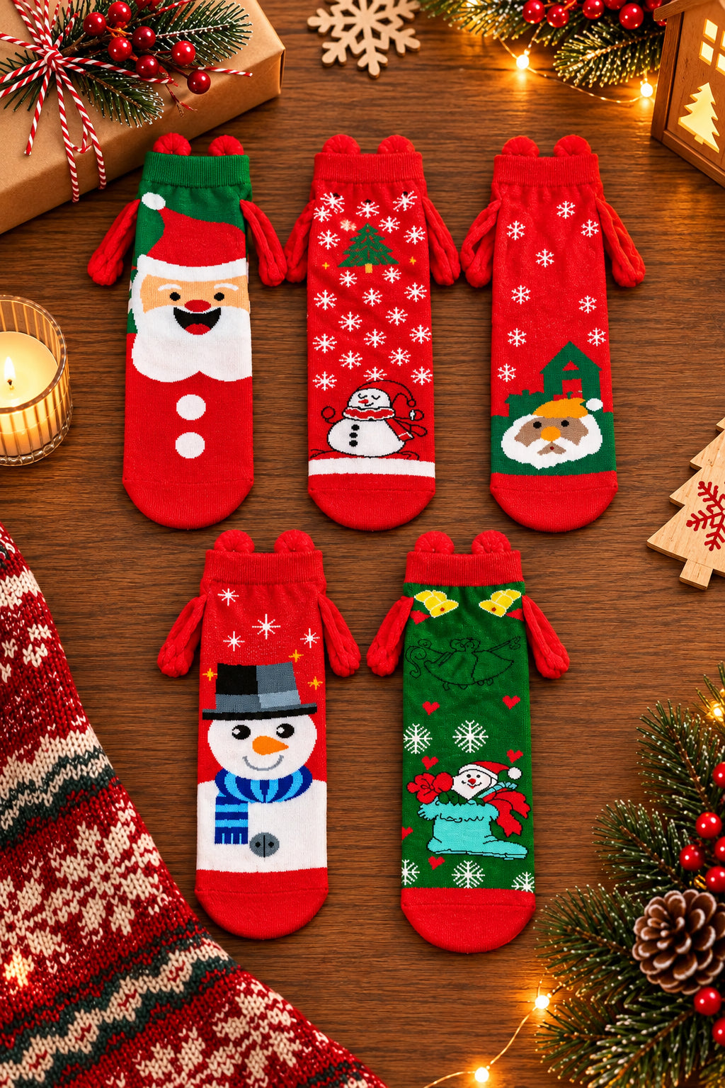 Christmas Magnet Socks 36-41