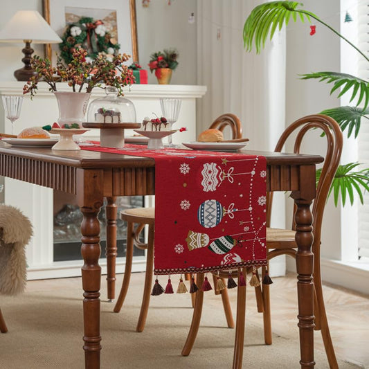 Christmas Embroidered Table Runner 35x180cm
