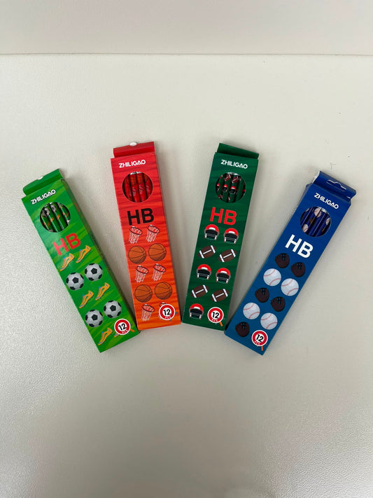 Kids Sports Pencils 12 pieces