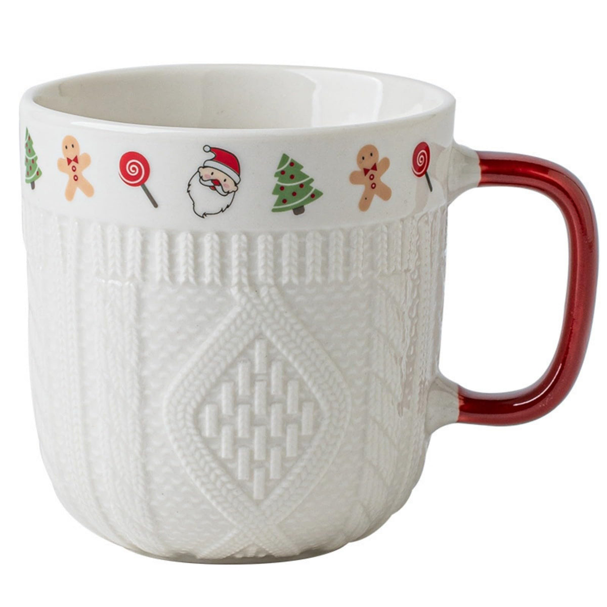 Christmas Knit Ceramic Mugs