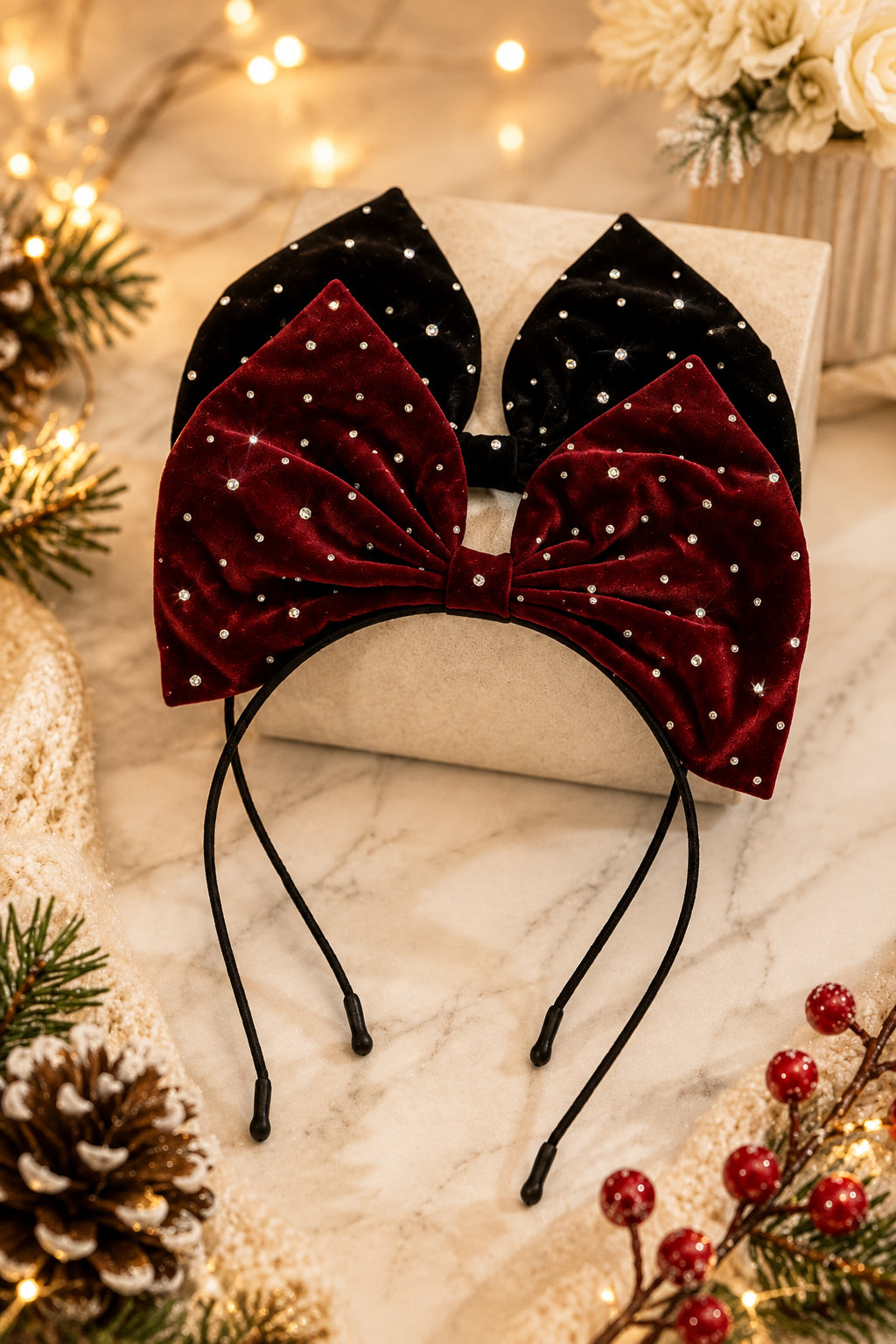 Christmas Bow Headband