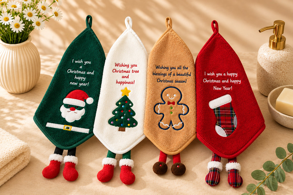 Christmas 3D Hand Towels