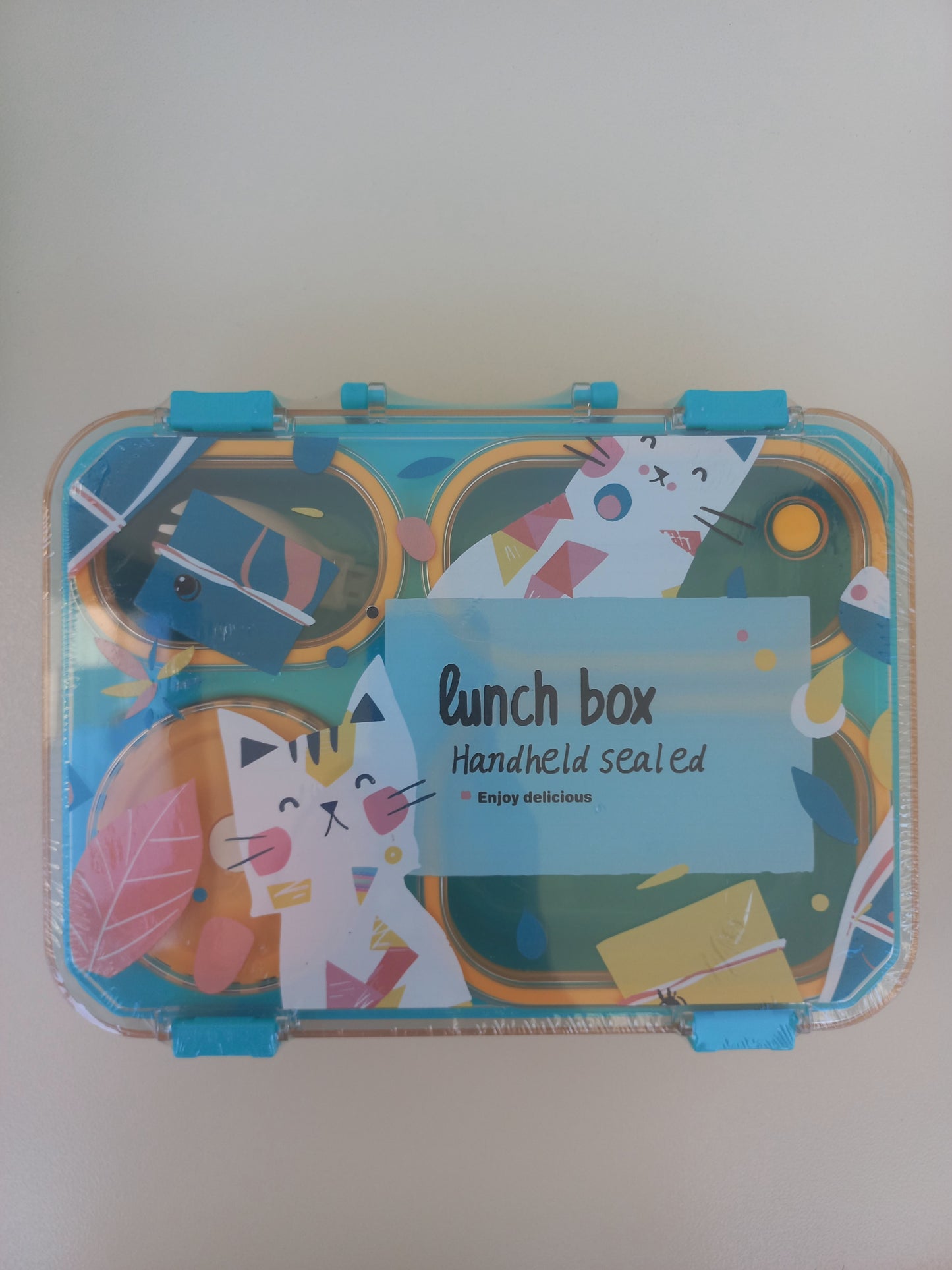 Kids Cat Plastic Lunchbox