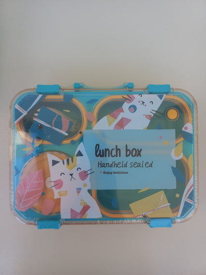 Kids Cat Plastic Lunchbox