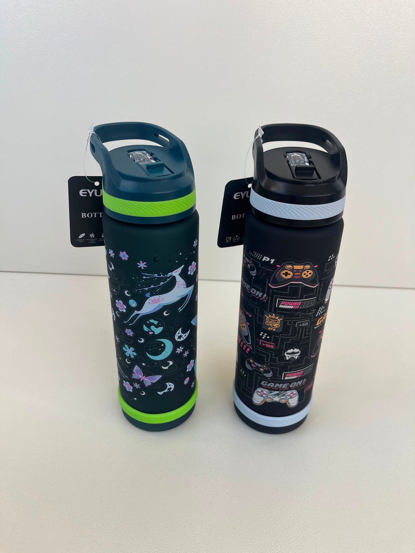 Kids Plastic Straw Bottle