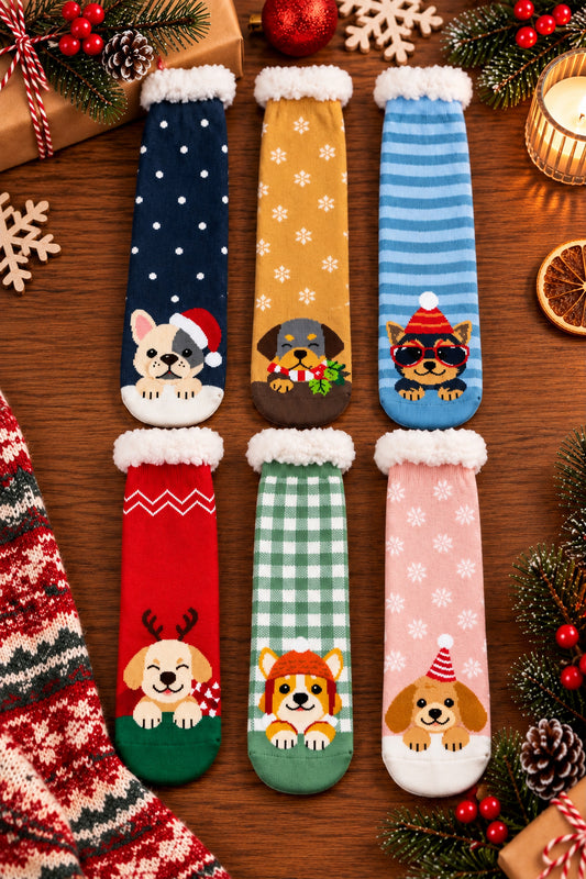 Christmas Slippers Socks 36-41