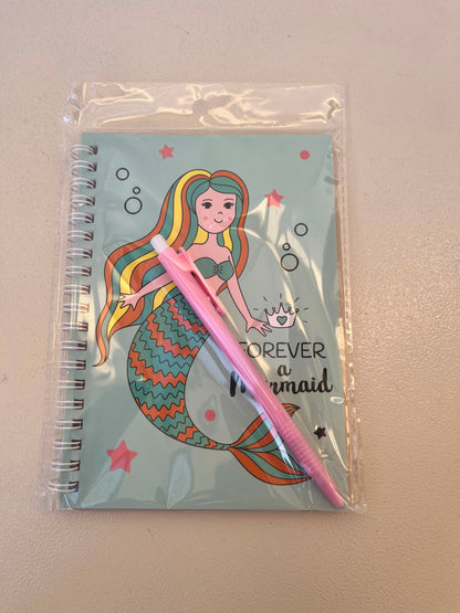 Mermaid Kids Notebook With Pen