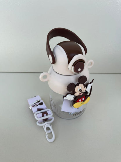 Disney Kids Plastic Water Bottle with Strap 500ml