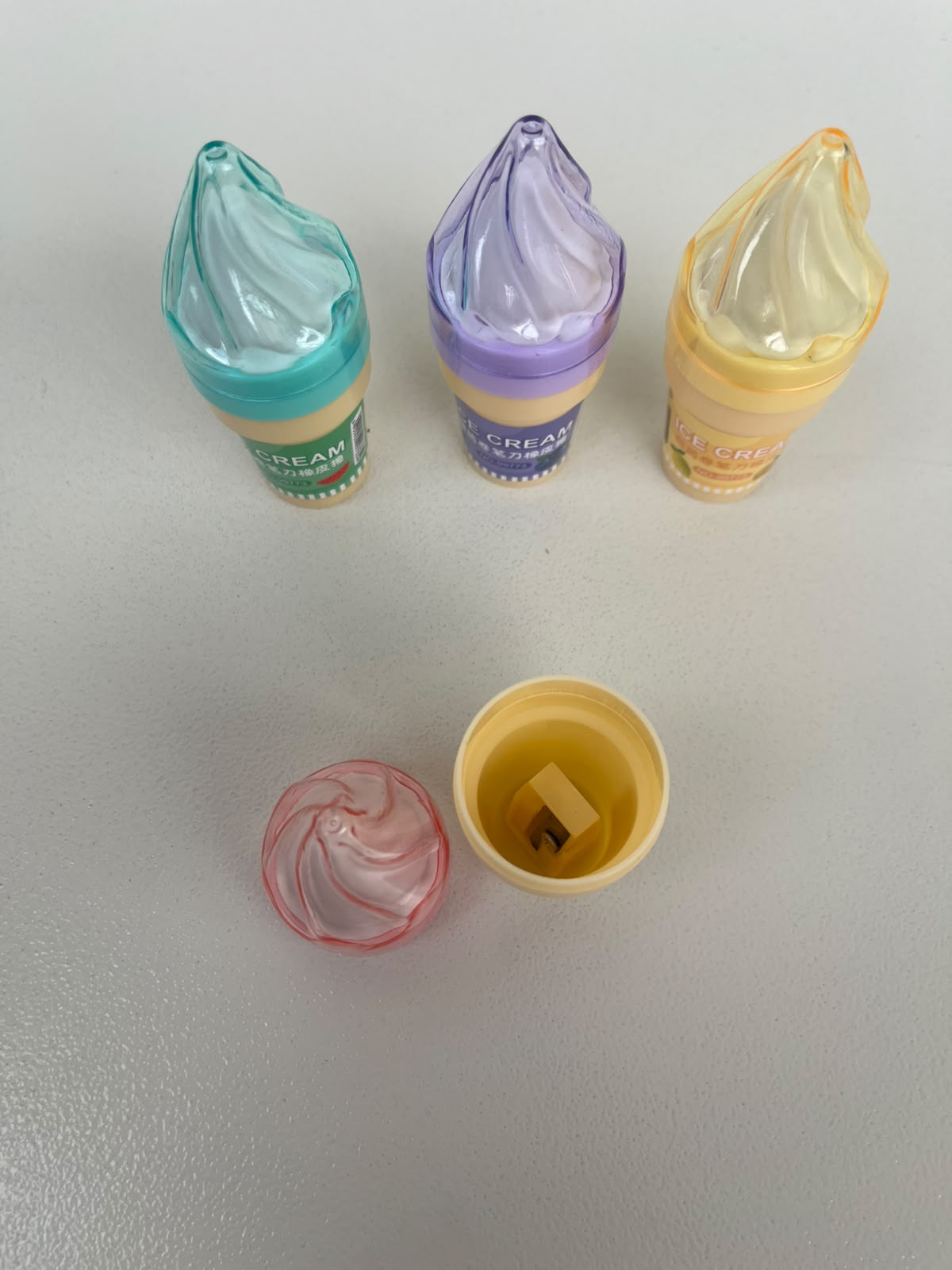 Icecream Eraser And Sharpener