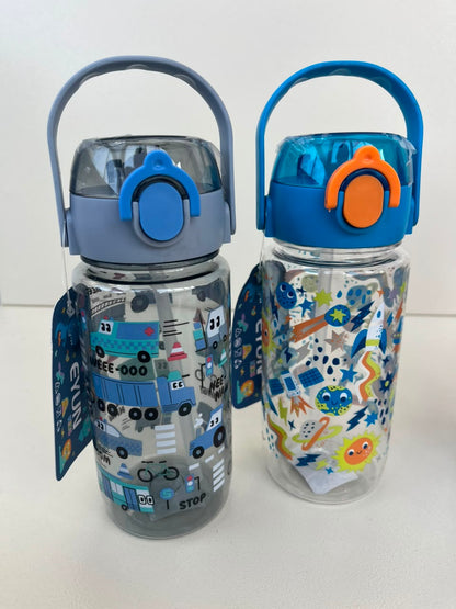 Kids Plastic Straw Bottle