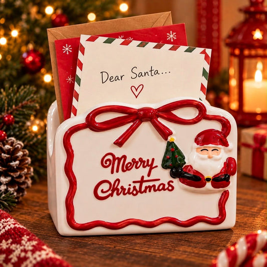 Christmas Ceramic Napkin Holder