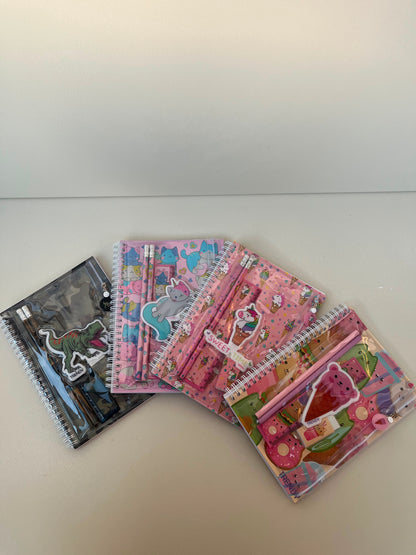 Kids Notebook With 2 Pencils, Ruler & Eraser & Pouch