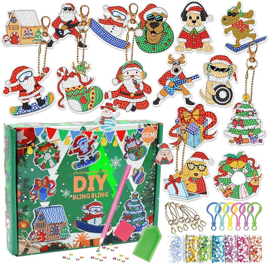Christmas DIY Bedazzling Ornaments Set