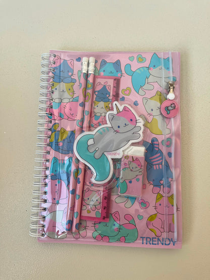 Kids Notebook With 2 Pencils, Ruler & Eraser & Pouch