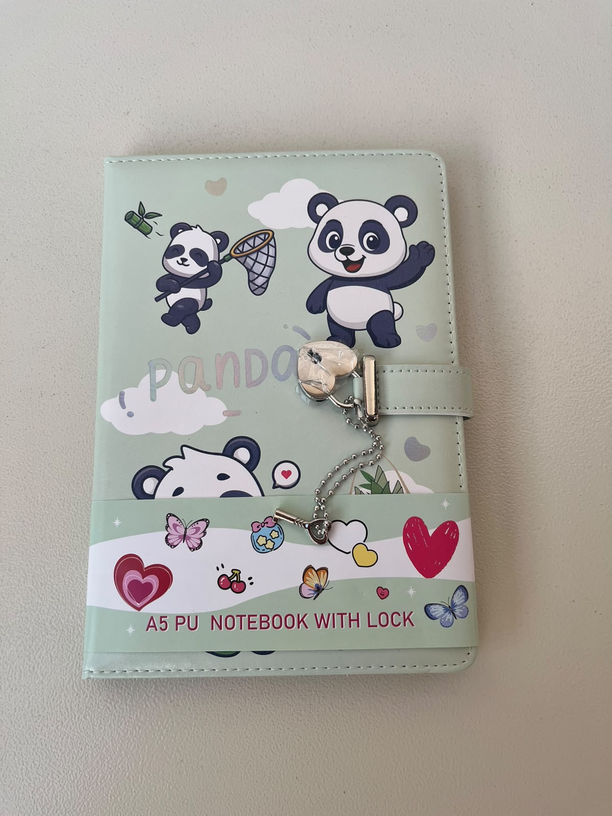 Panda Notebook With Lock