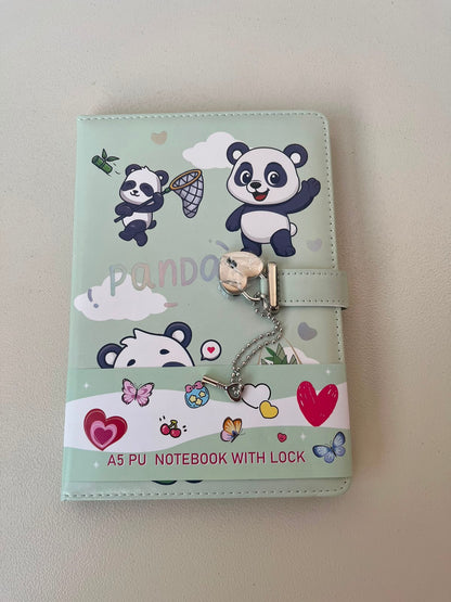 Panda Notebook With Lock