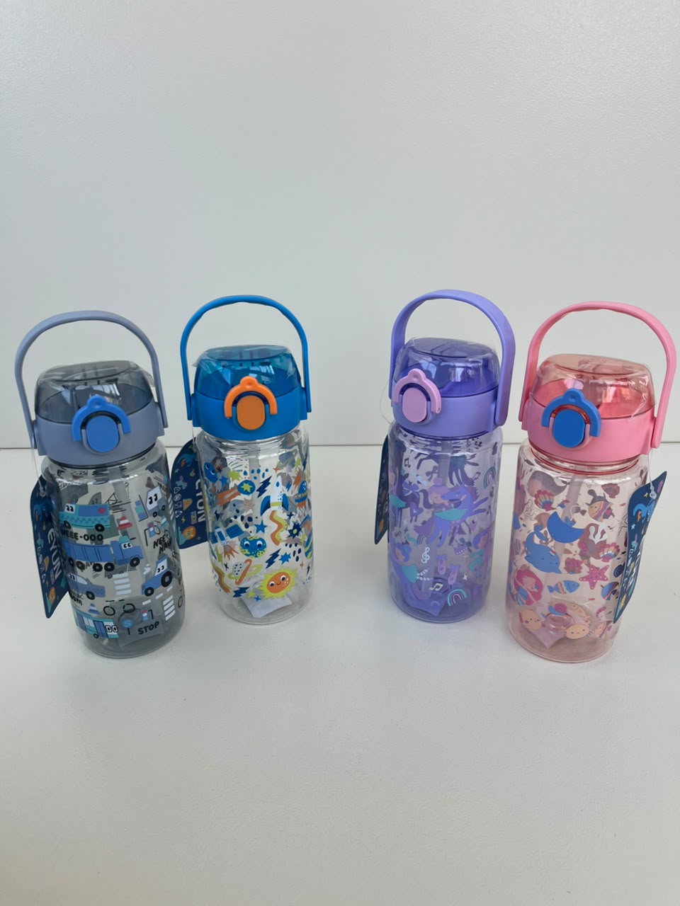 Kids Plastic Straw Bottle