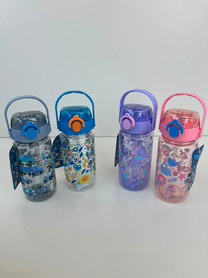 Kids Plastic Straw Bottle