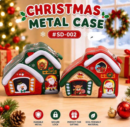Christmas Tin Piggy Bank