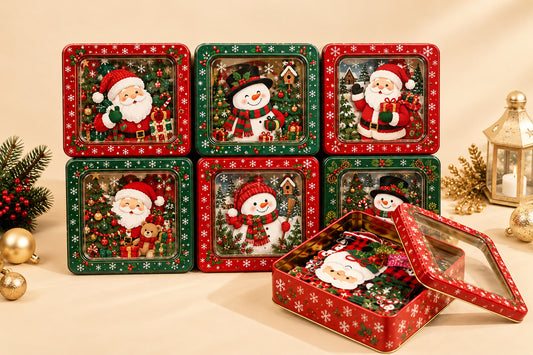 Christmas Tin Box Set of 3