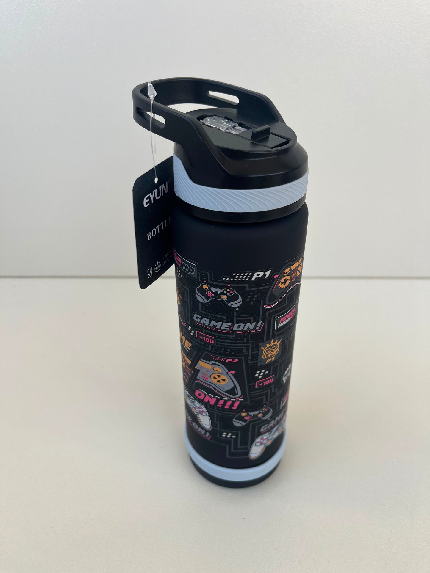 Kids Plastic Straw Bottle
