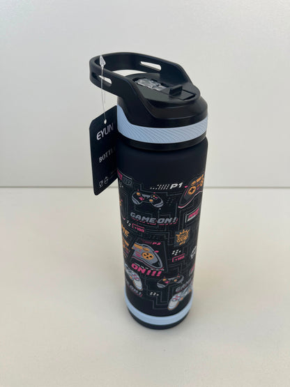 Kids Plastic Straw Bottle