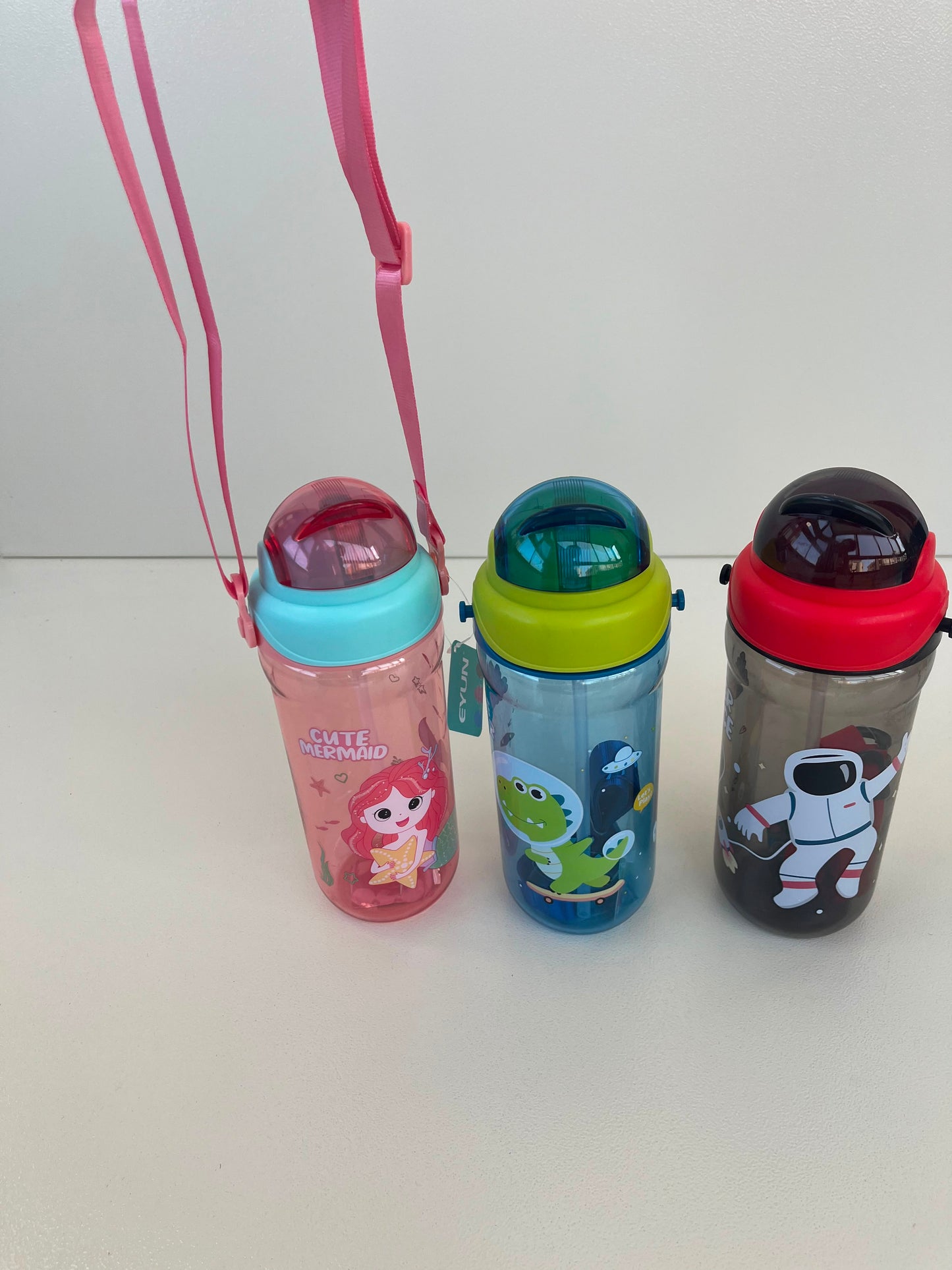 Kids Plastic Straw Bottle