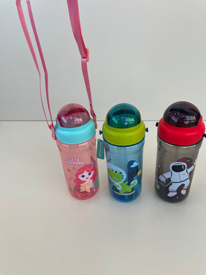 Kids Plastic Straw Bottle